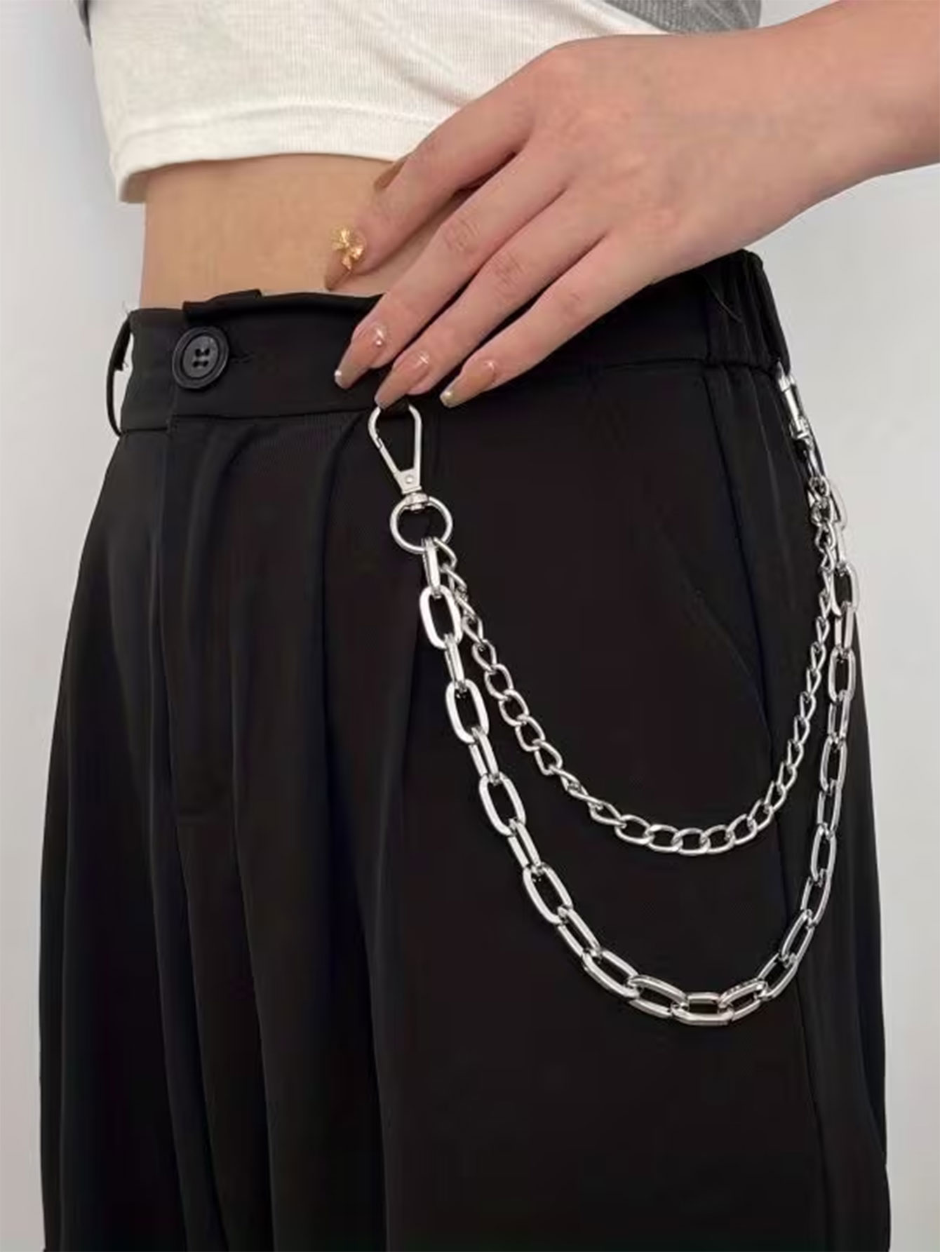 Women'S Jeans Accessories Chain - Универсальная металлическая цепочка на пояс в