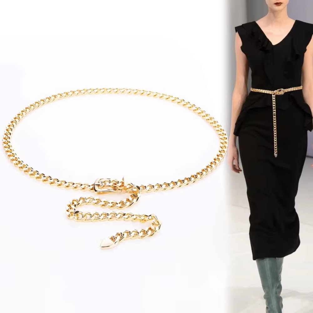 Women'S Jeans Accessories Chain - Простые металлические ремни-цепочки с длинной кисточкой