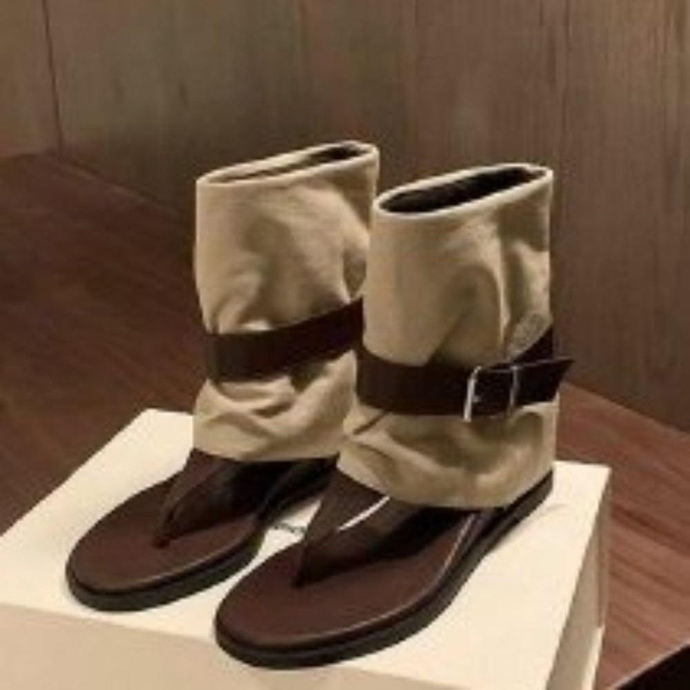 Women Electronic Accessories - Винтажные женские сандалии с цветными вставками