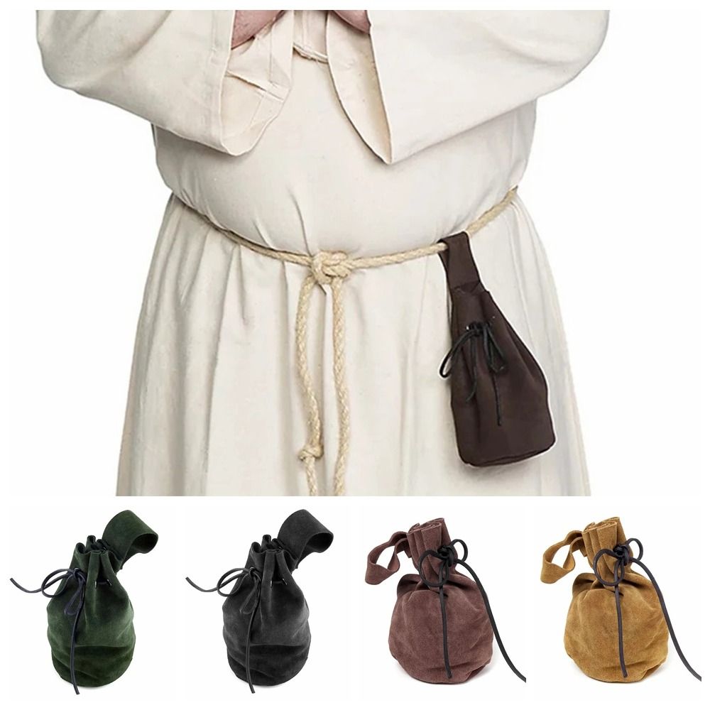 Women Electronic Accessories - Кожаная сумка-мешочек на шнурке для костюмов,