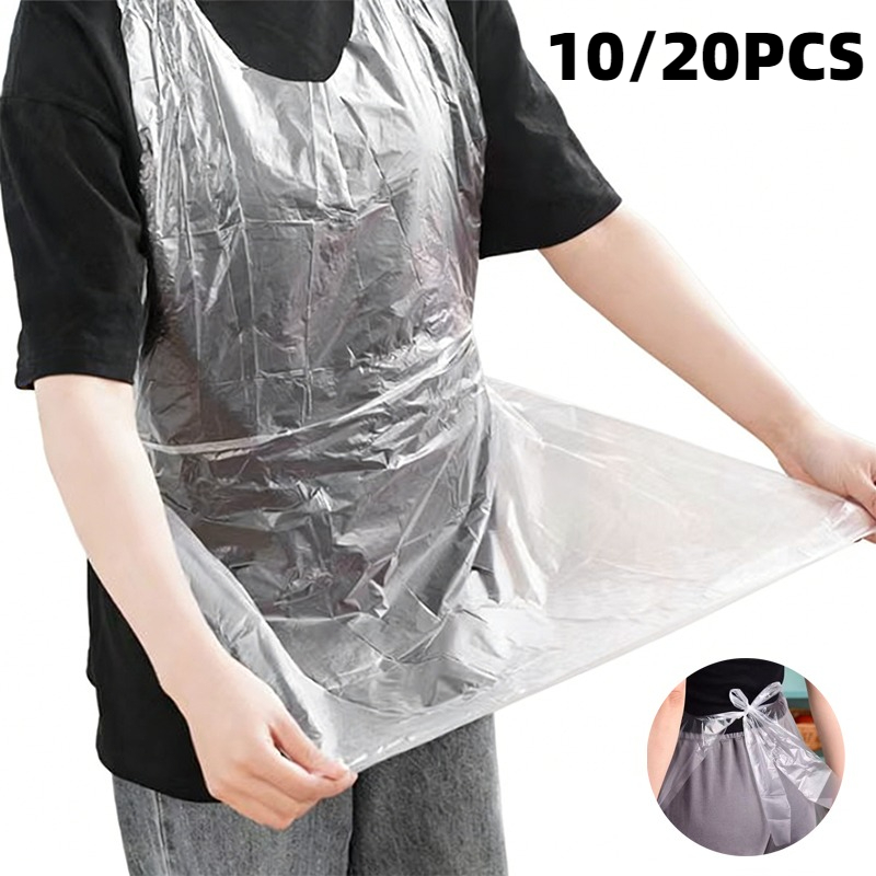 Women Kitchen Accessories - 10/20 шт. одноразовых прозрачных водонепроницаемых фартуков