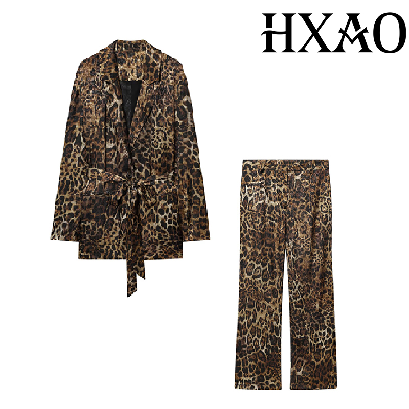 HXAO Леопардовые брюки Комплек – обзор и цена Women Electronic Accessories