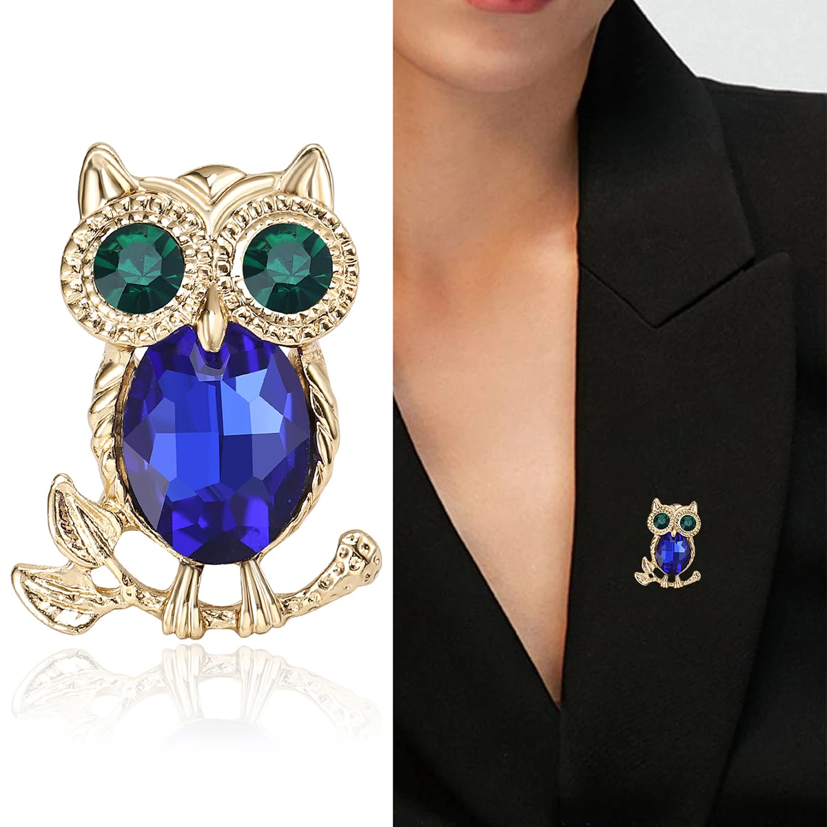 Броши со стразами и совой для  – обзор и цена Women'S Accessories Categories