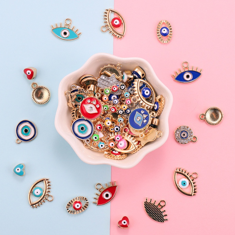 30 шт. смешанный сплав, цветна – обзор и цена Evil Eye Bracelet