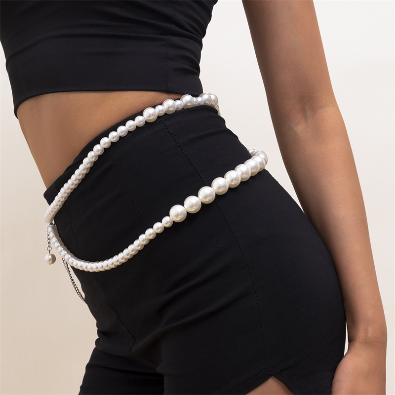 Женский поясной ремень с жемчу – обзор и цена Women'S Jeans Accessories Chain
