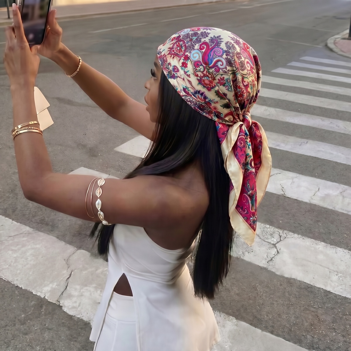 Новый шелковый квадратный плат – обзор и цена Silk Scarf Square