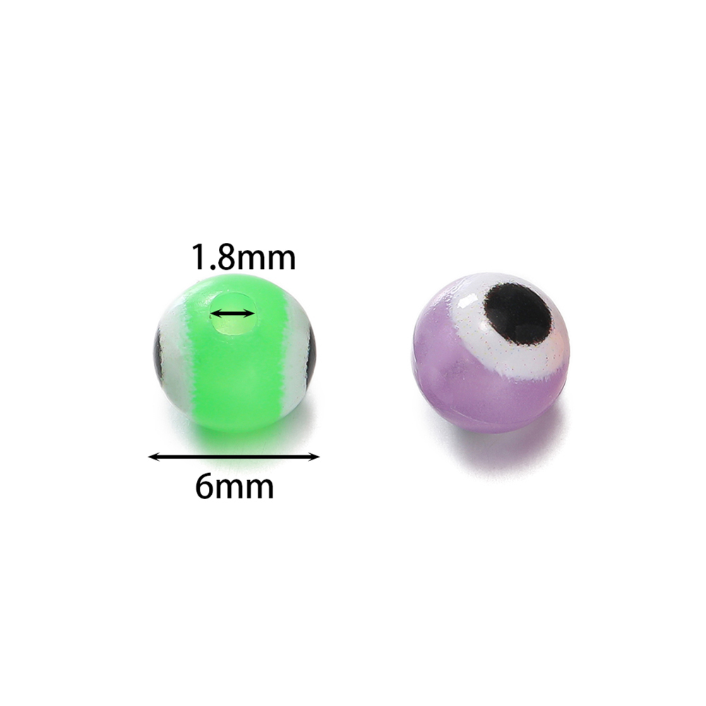 10 шт./лот 6 мм светящиеся кру – обзор и цена Evil Eye Bracelet