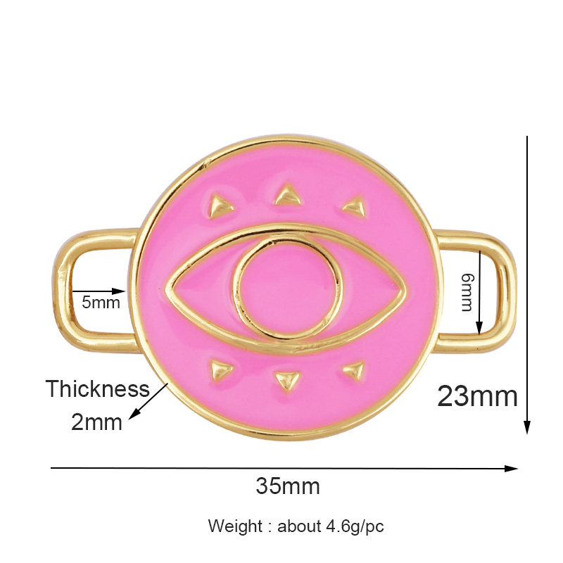 Большой эмалевый соединительны – обзор и цена Evil Eye Bracelet