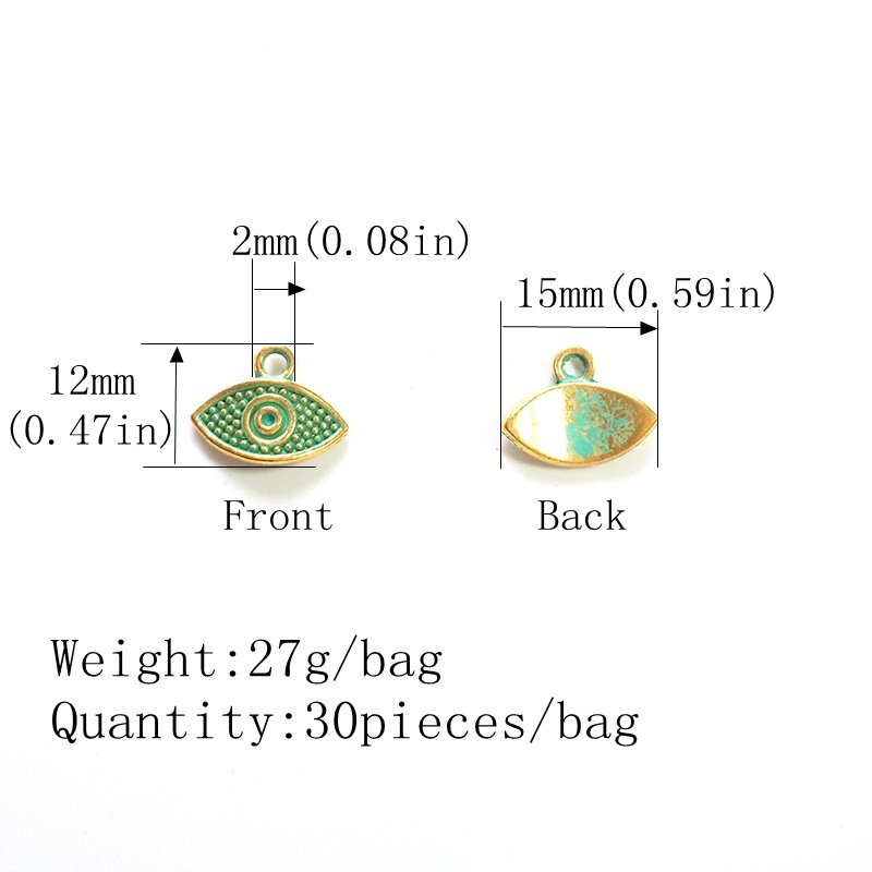Новые 30 шт. подвески-шармы «З – обзор и цена Evil Eye Bracelet