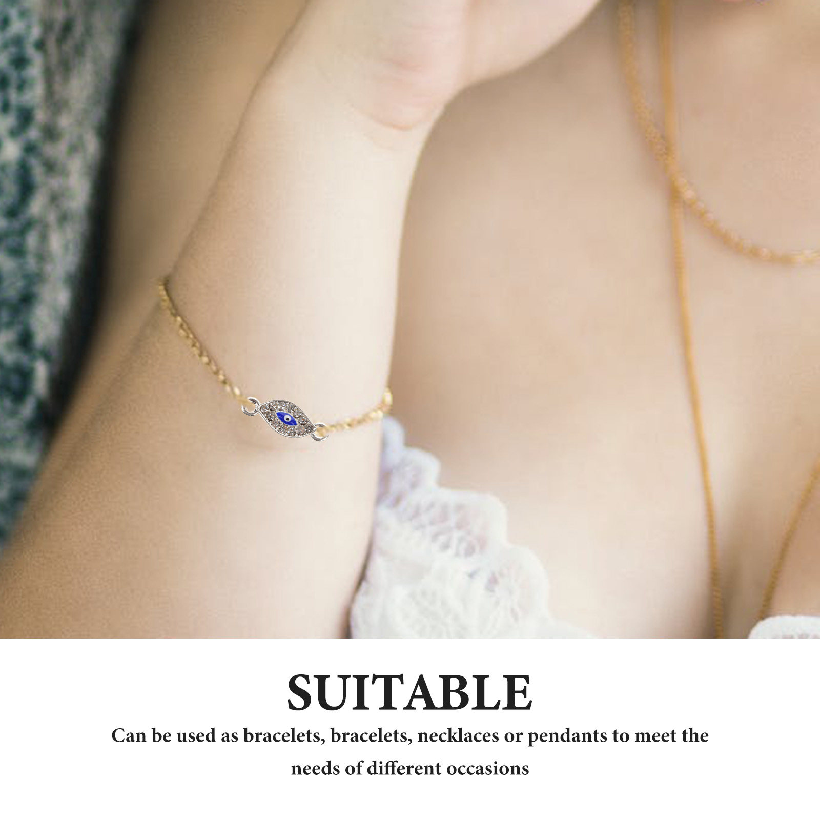 20 шт. подвесок в виде оберега – обзор и цена Evil Eye Bracelet